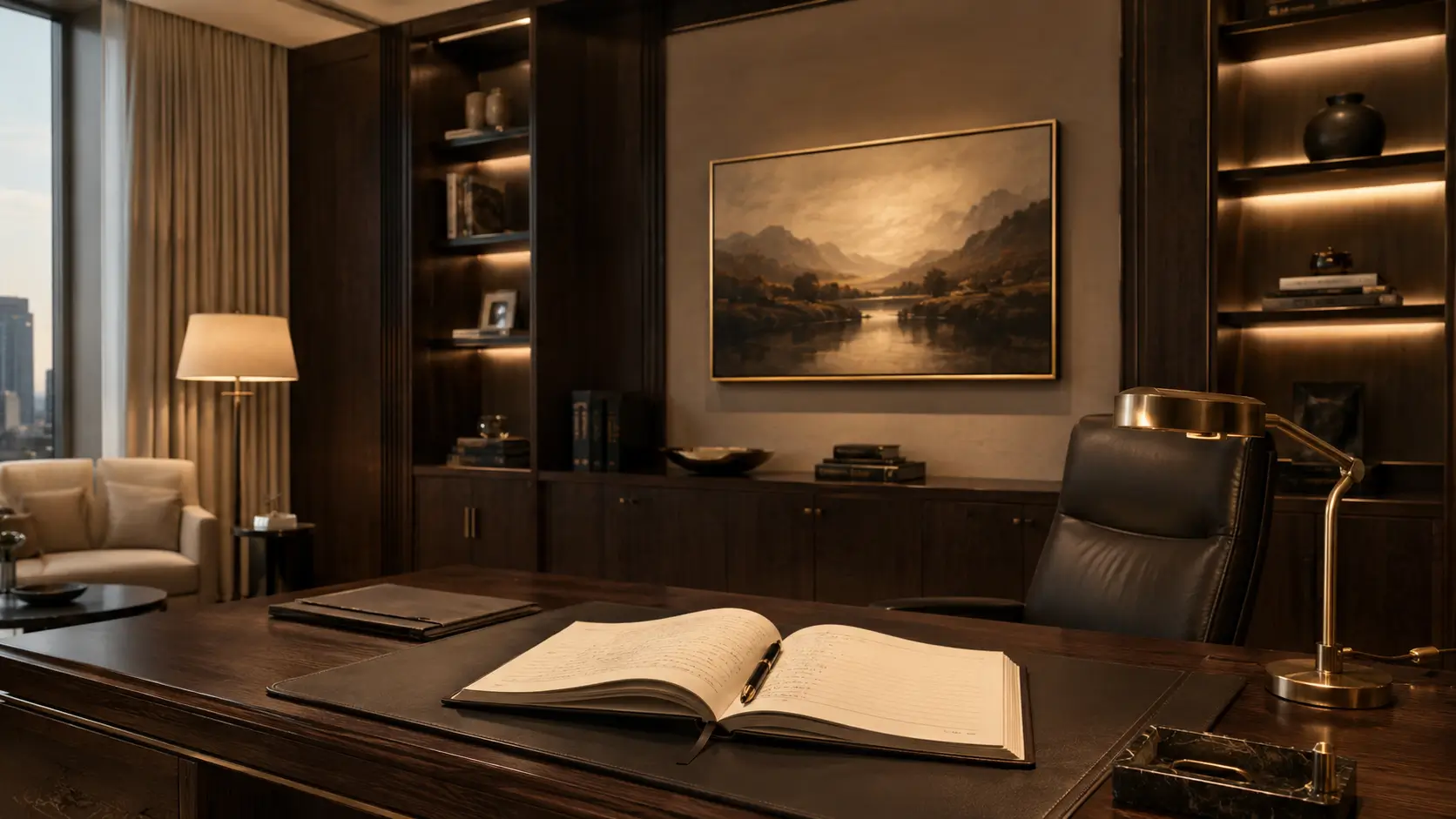 Bureau élégant de conseil patrimonial